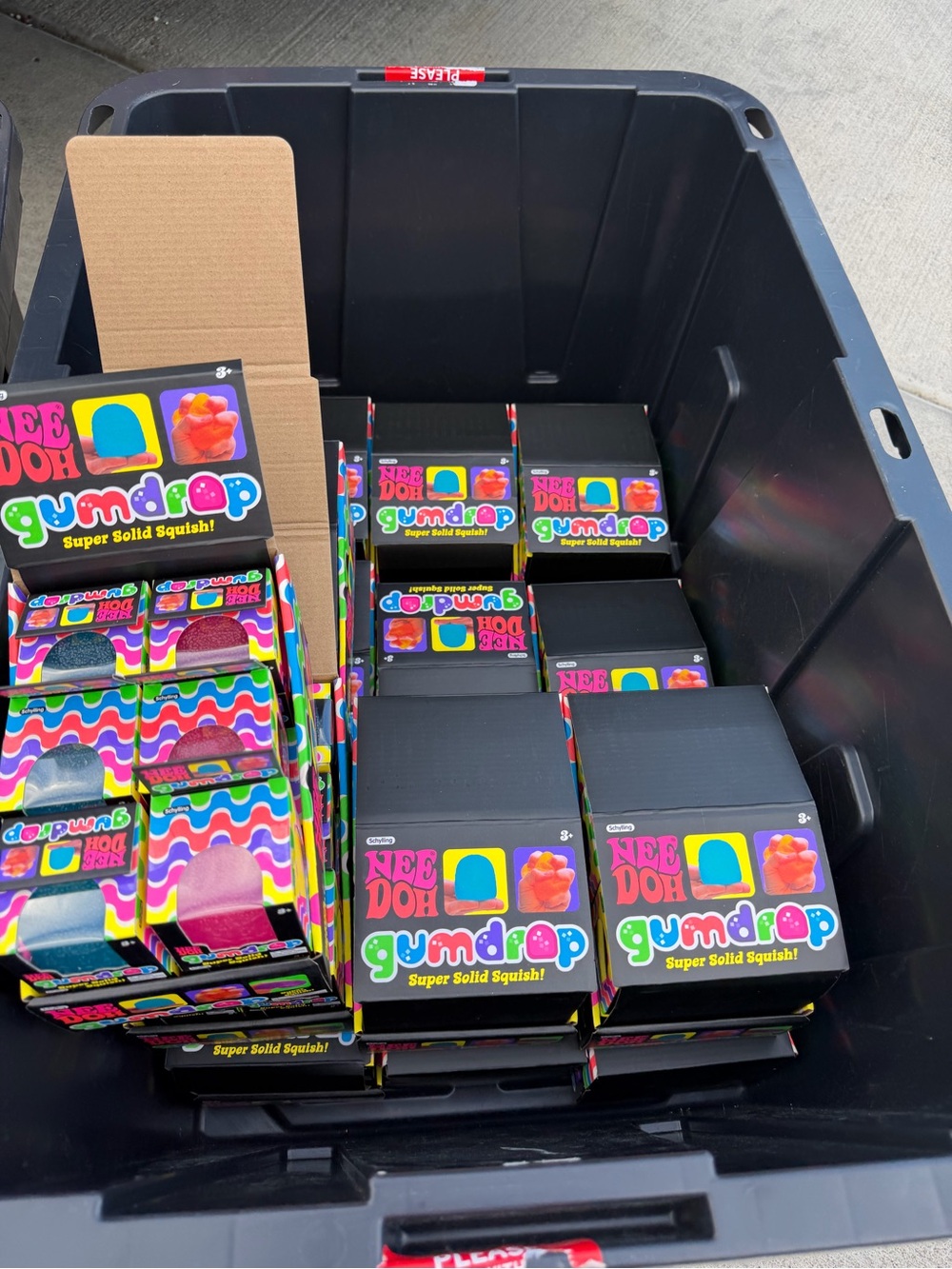 NeeDoh Gumdrop Super Solid Squish! - Bright Multicolor